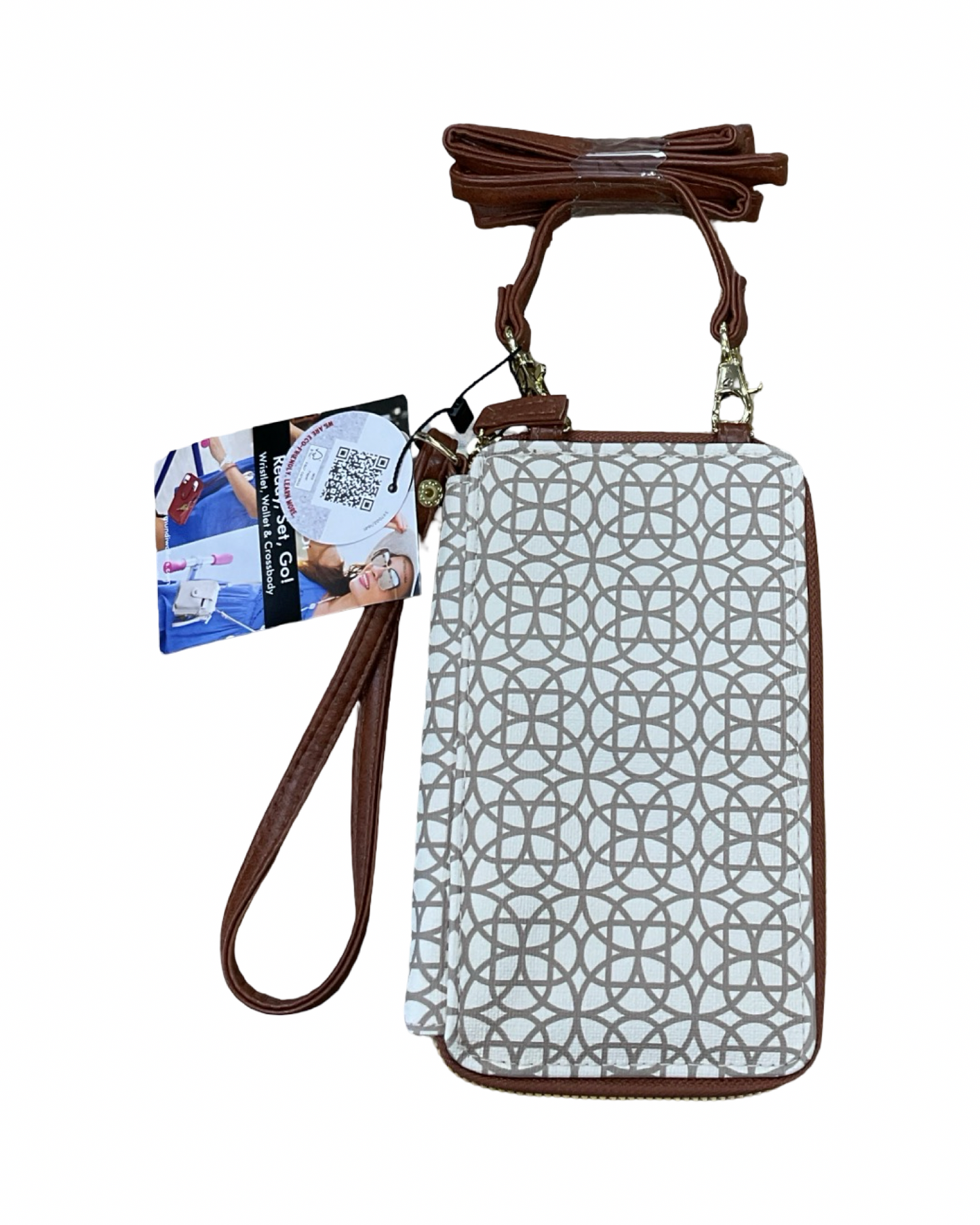 Crossbody By Clothes Mentor In Brown & Tan, Size:Small