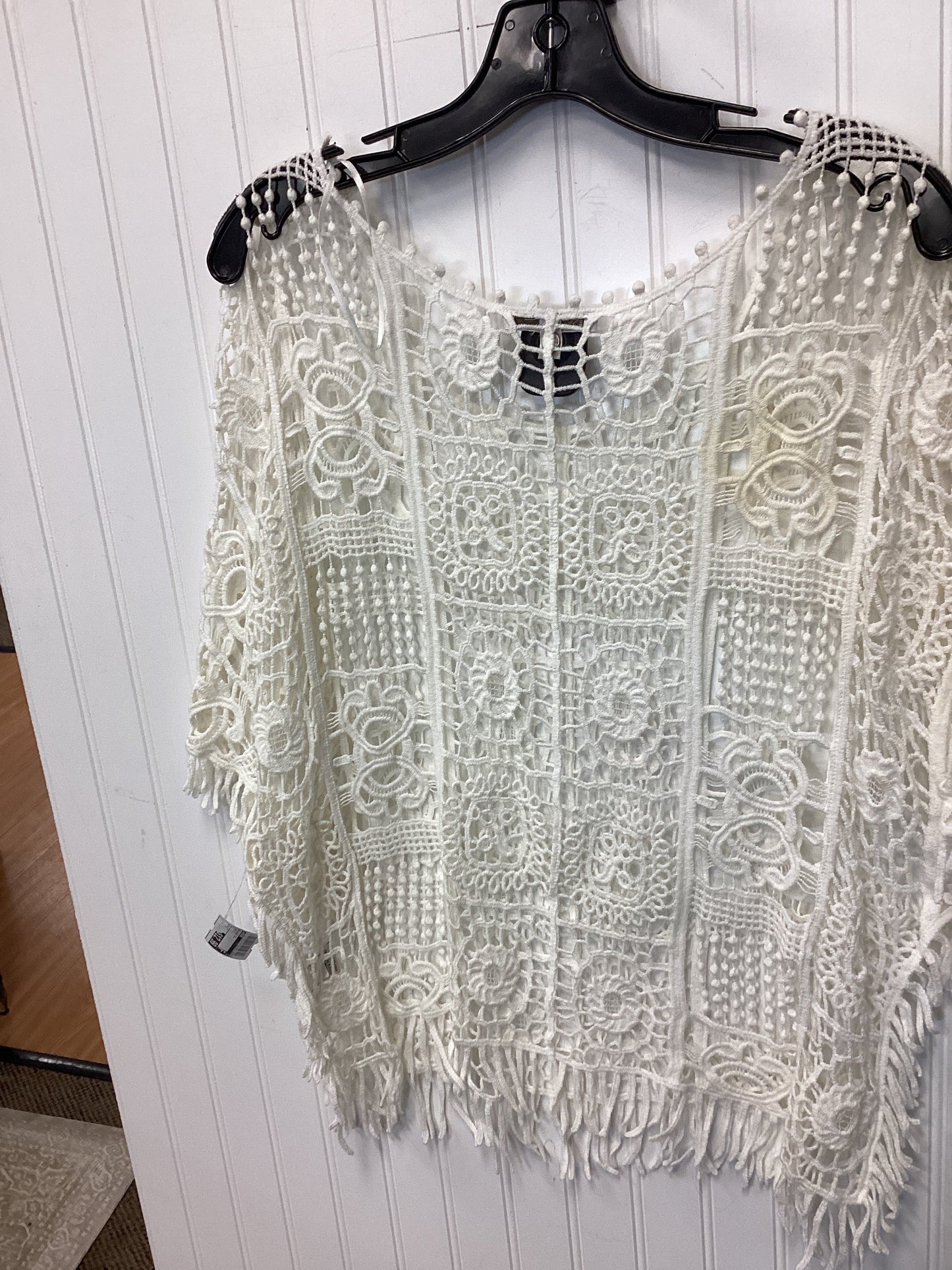 Blouse Ss By Fever In White, Size:L