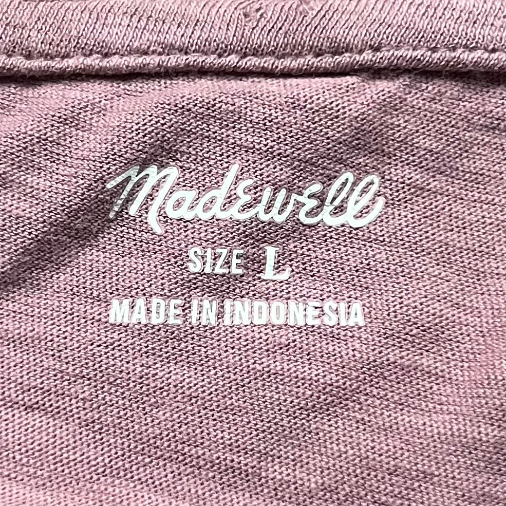 Top Short Sleeve By Madewell In Purple, Size: L