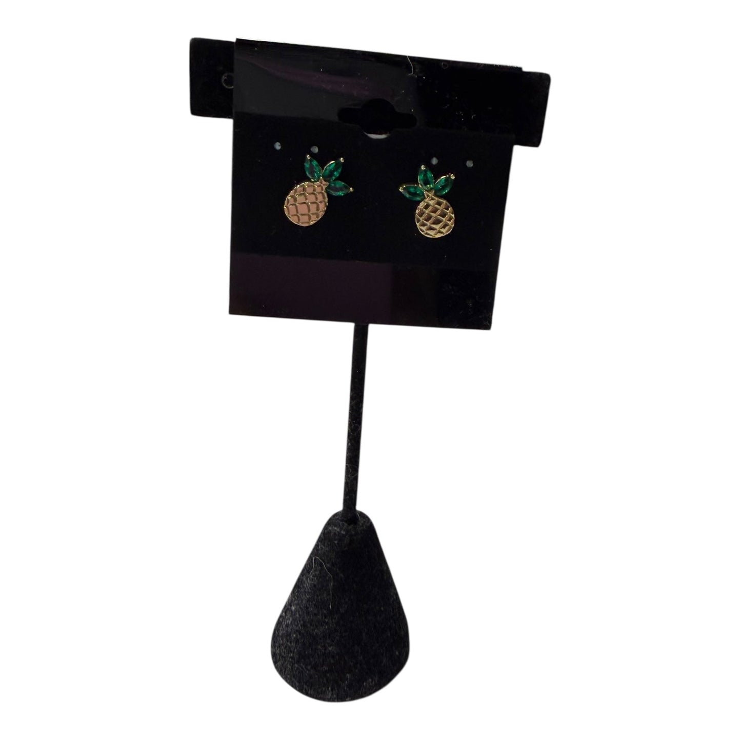 Earrings Stud By Banana Republic In Gold & Green