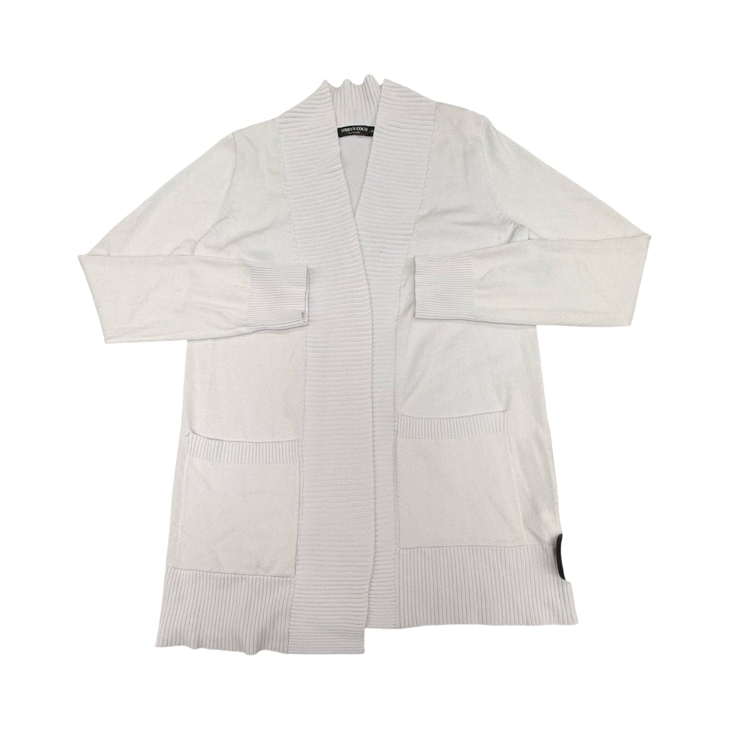 Sweater Cardigan By Urban Coco In White, Size:S