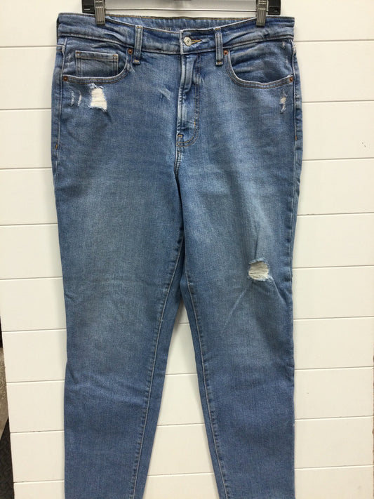 Jeans Straight By Old Navy In Blue Denim, Size:12