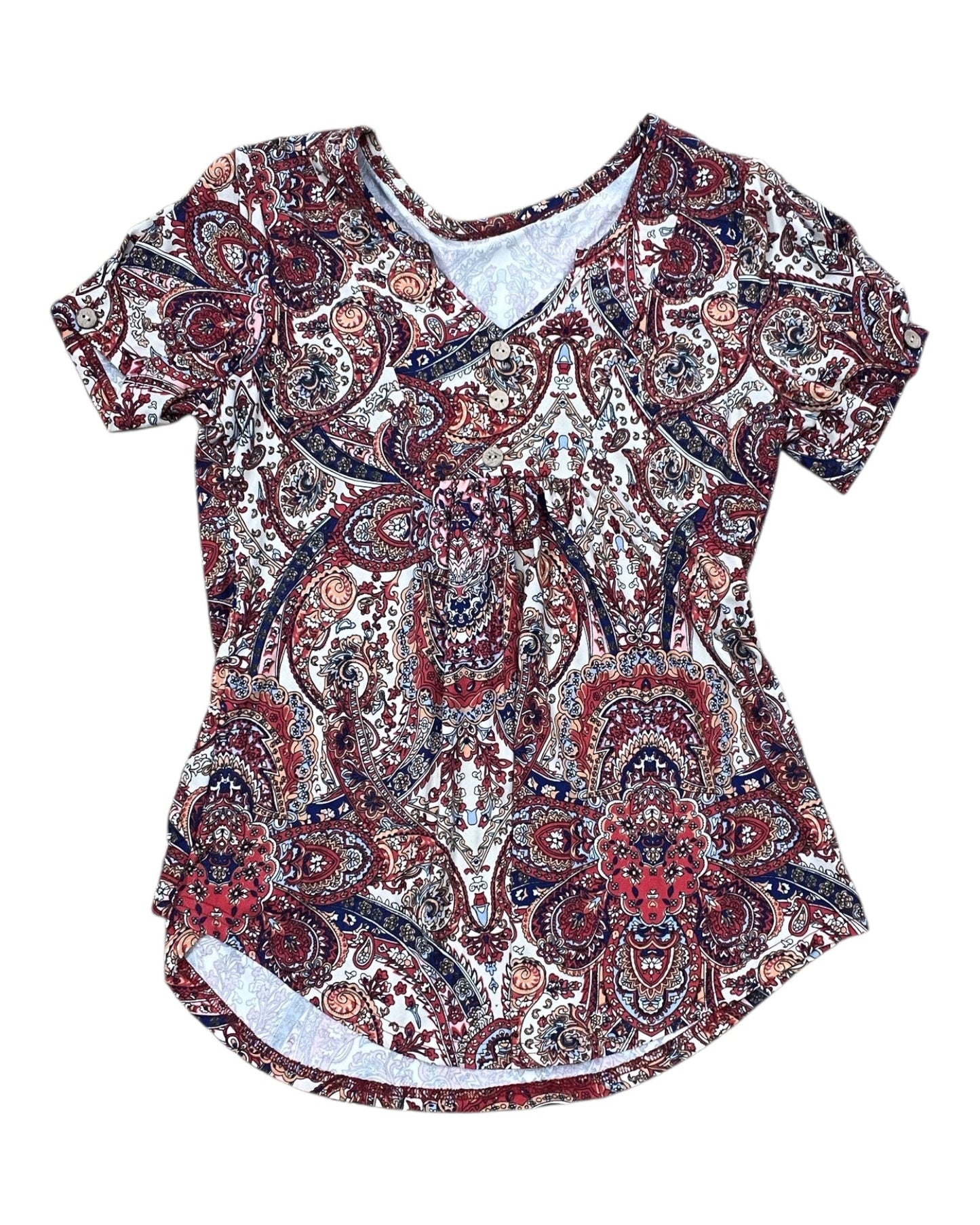 Top Ss By Clothes Mentor In Red, Size:S