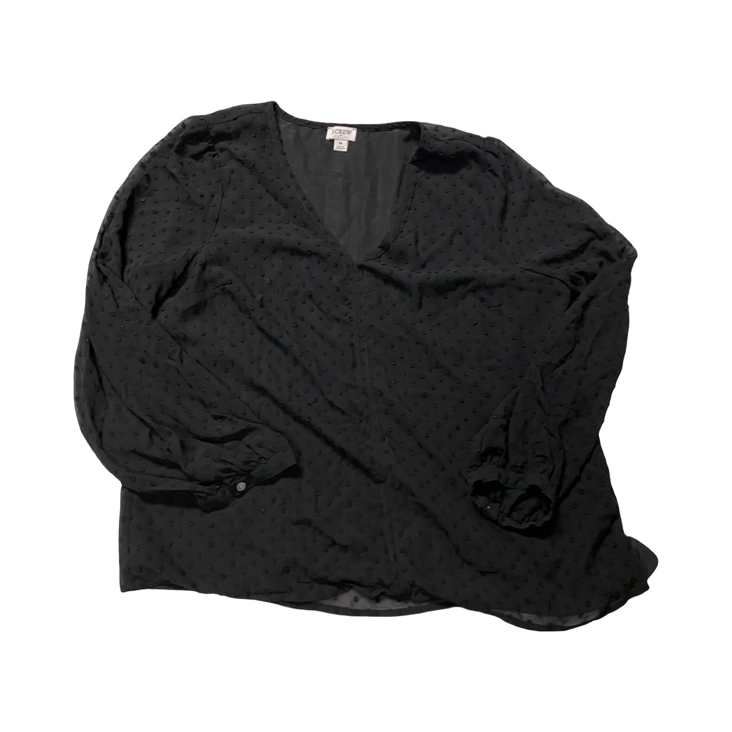 Top Ls By J. Crew In Black, Size:M