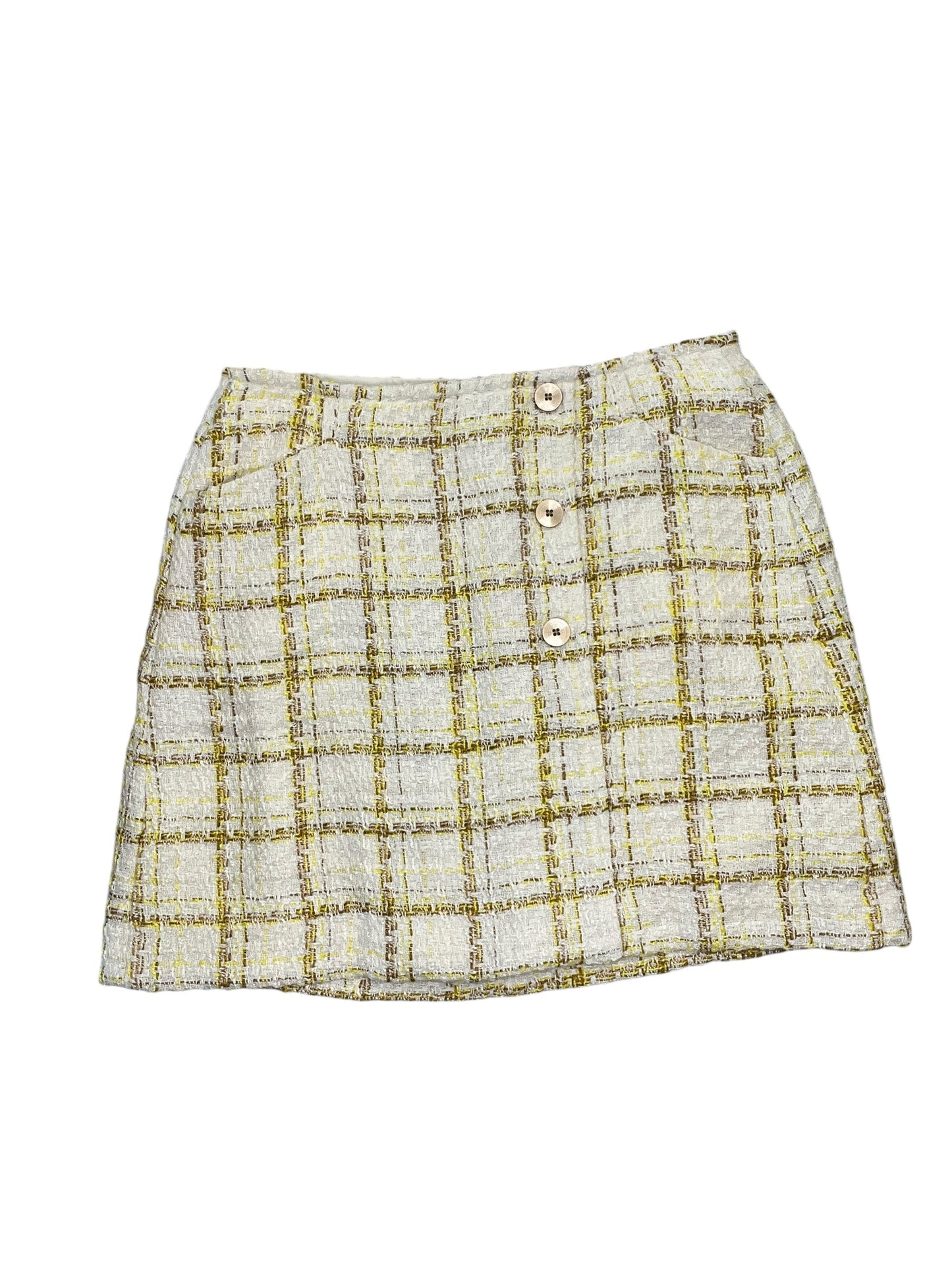 Skirt Mini & Short By Cabi In Yellow, Size:M