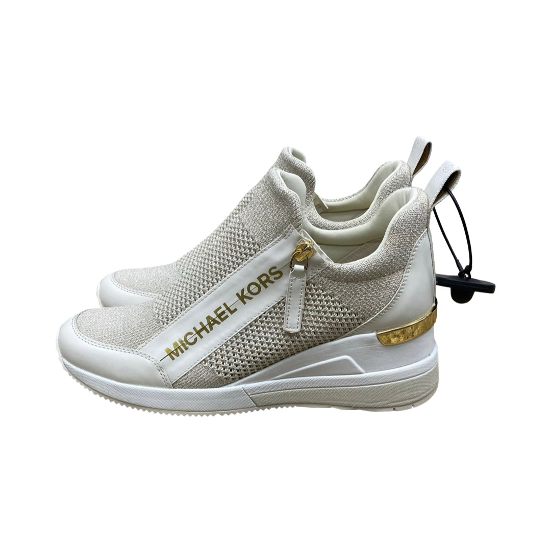 Shoes Designer By Michael Kors In Beige, Size:8.5