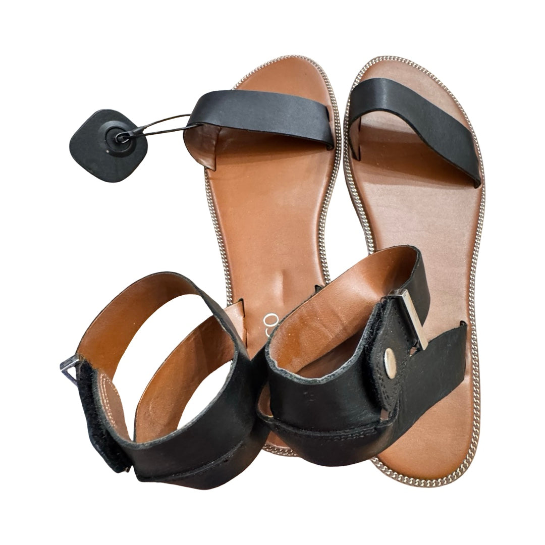 Sandals Flats By Franco Sarto In Black, Size:9.5