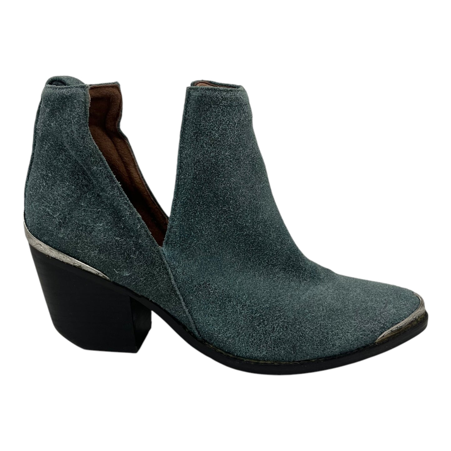 Boots Leather By Jeffery Campbell In Teal, Size:8.5