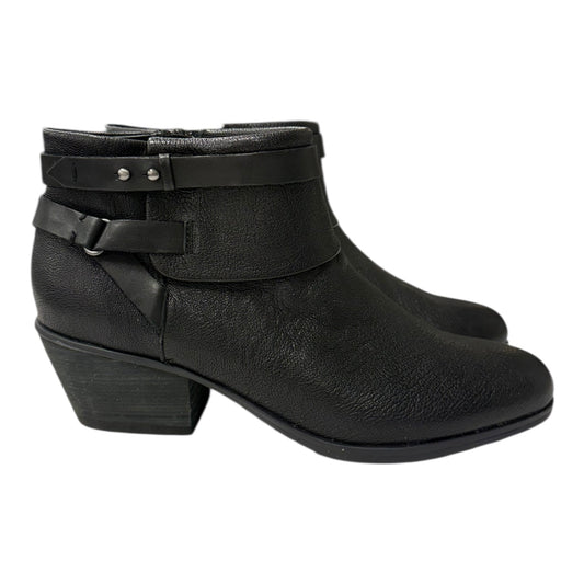 Boots Ankle Flats By Clarks In Black, Size:9.5