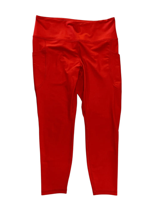 Athletic Leggings By Old Navy In Red, Size:Lp