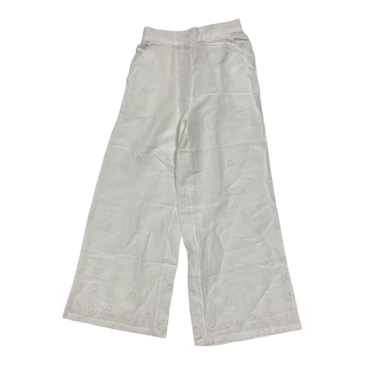 Pants Linen By Anthropologie In White, Size:Xs
