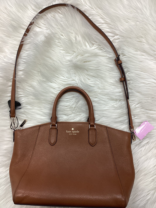 Handbag Designer By Kate Spade In Brown, Size:Medium