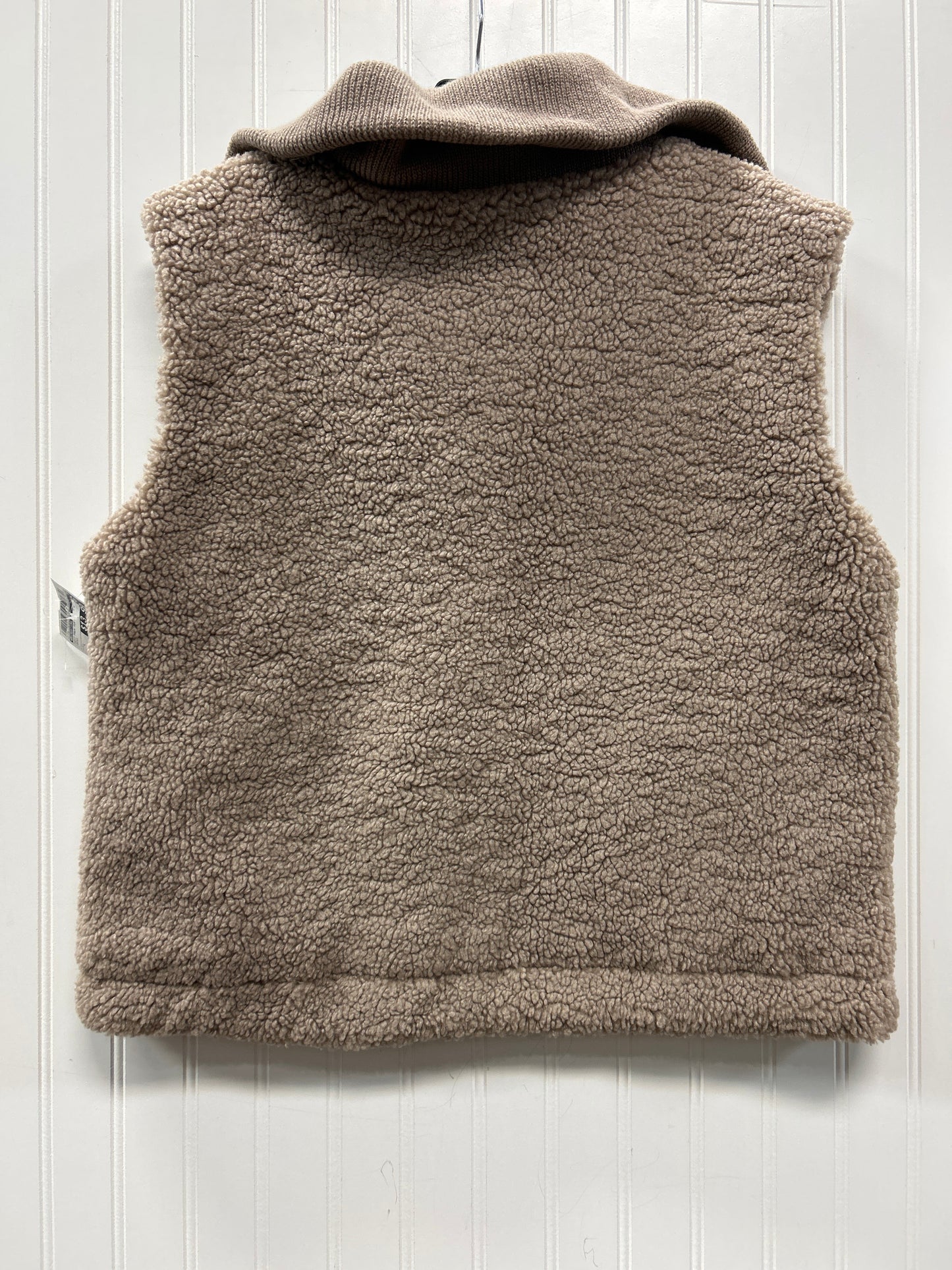 Vest Faux Fur & Sherpa By Recreations In Brown, Size:L