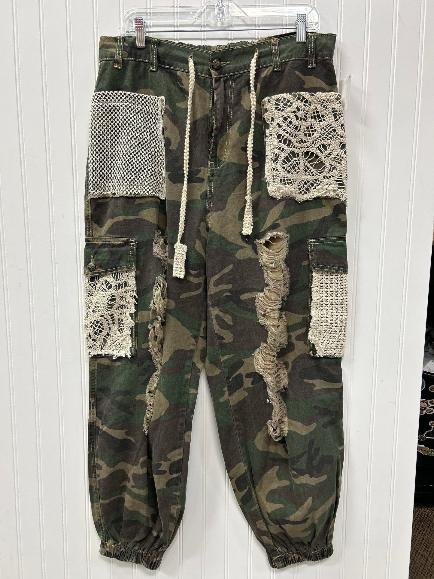 Pants Joggers By Pol In Camouflage Print, Size:L