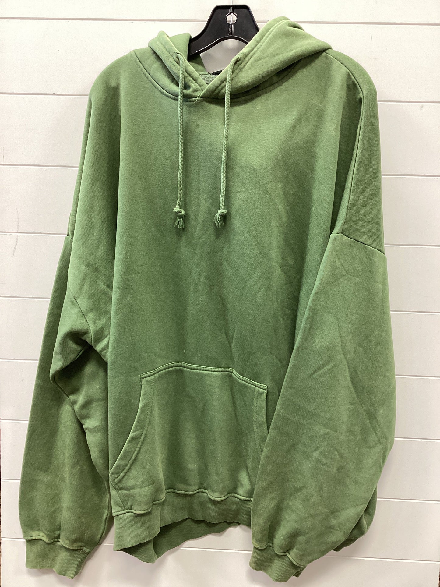 Sweatshirt Hoodie By Pretty Little Thing In Green, Size:1X