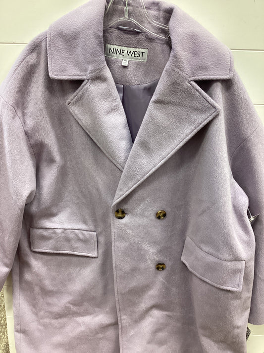 Coat Trench Coat By Nine West In Purple, Size:1X