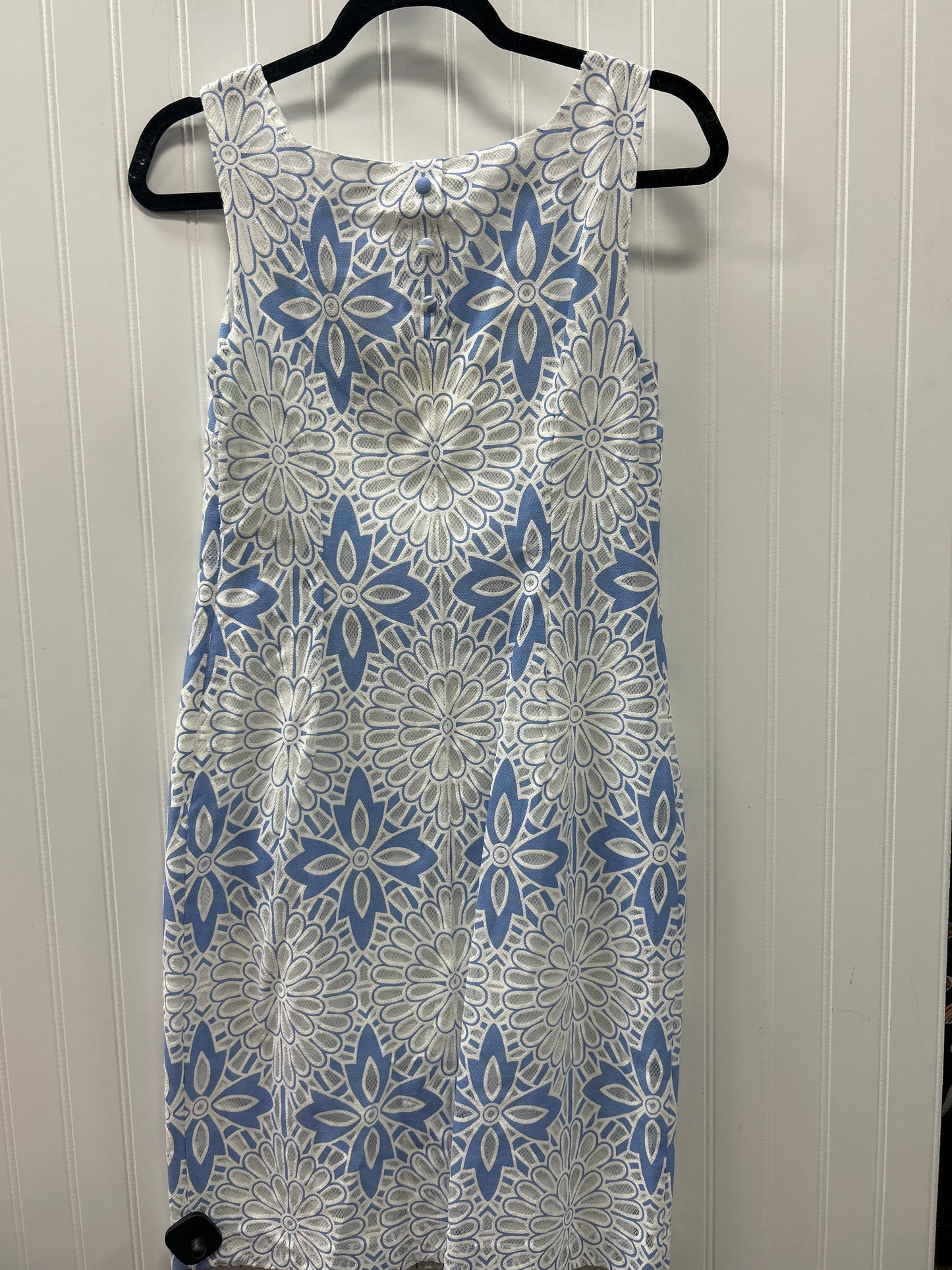 Dress Casual Midi By Talbots In Floral Print, Size:4