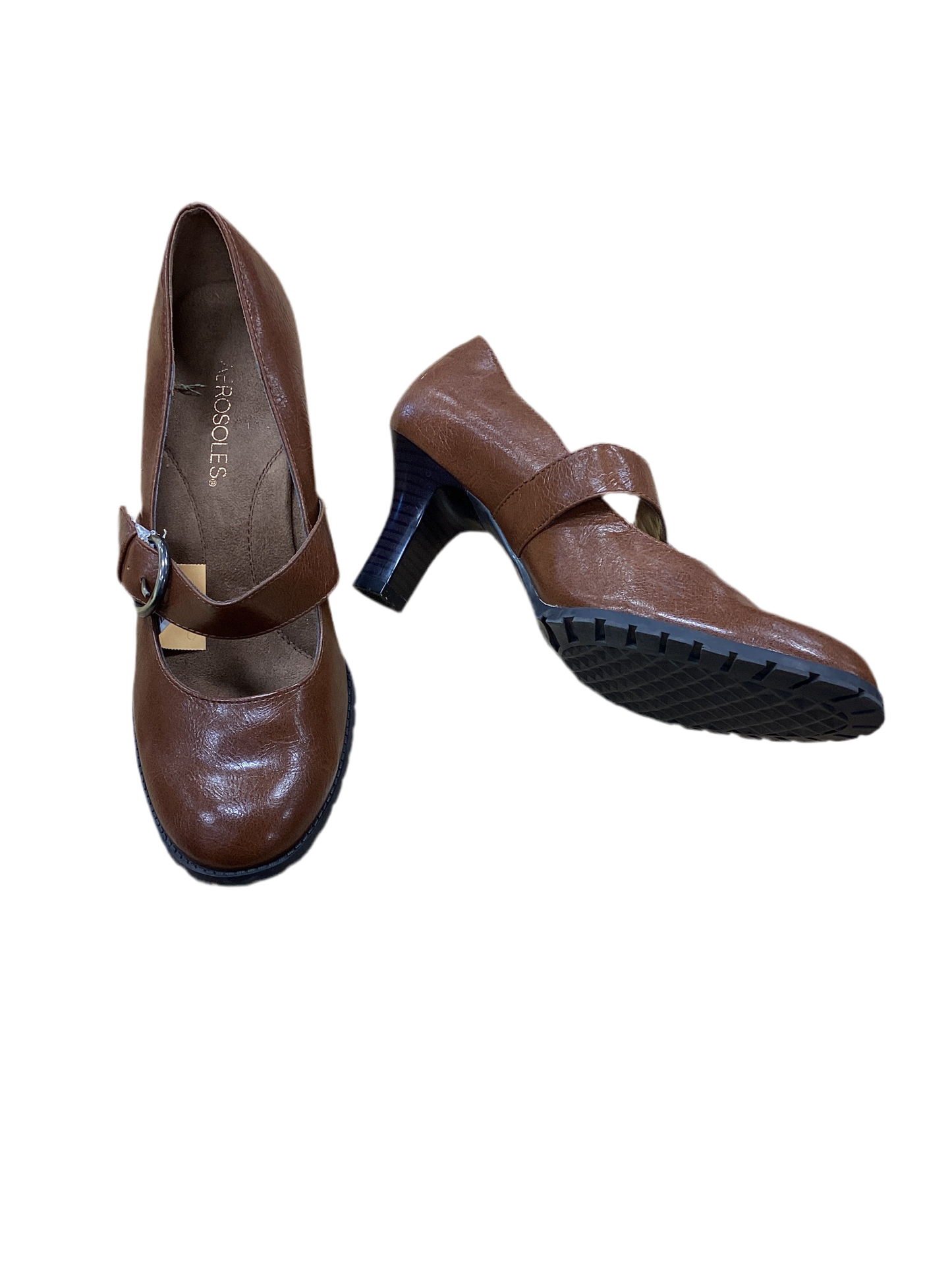 Shoes Heels Kitten By Aerosoles In Brown, Size:7.5