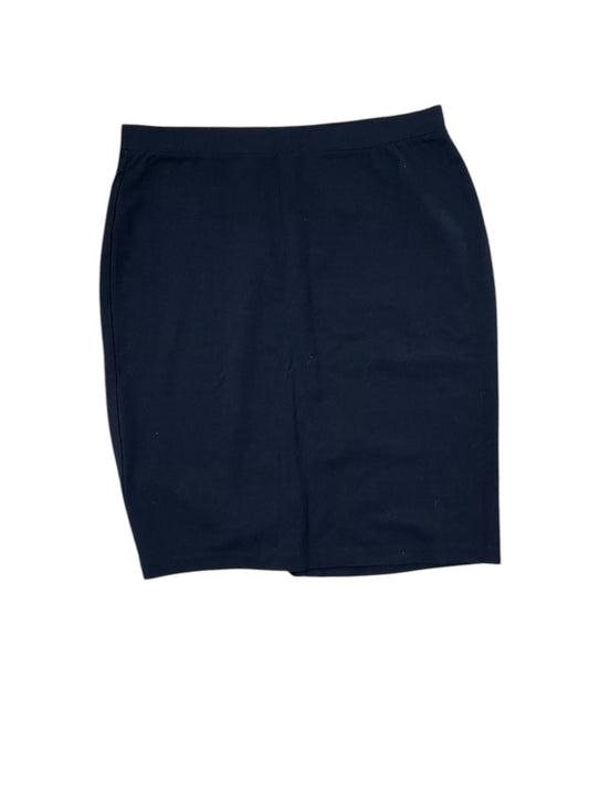 Skirt Midi By Liz Claiborne In Black, Size:Xl