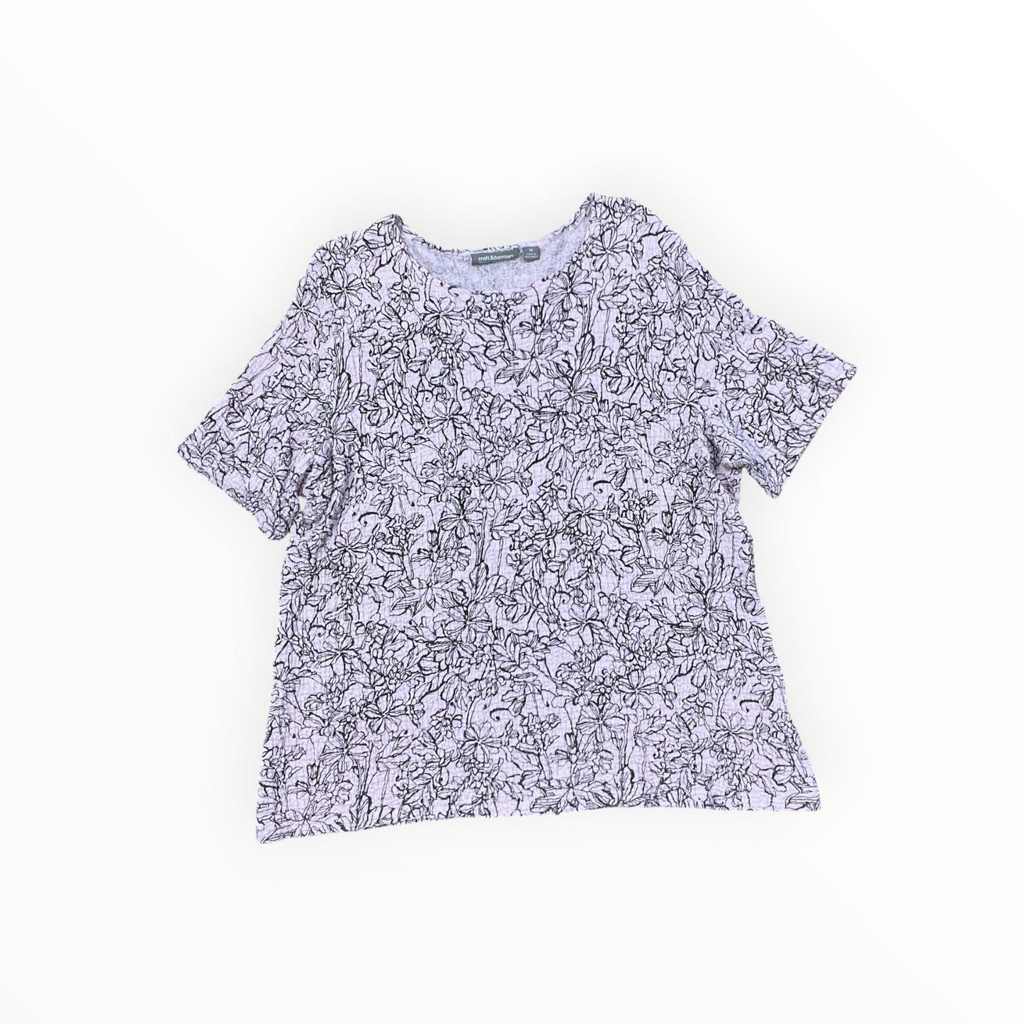 Top Ss By Croft And Barrow In Pink, Size:1X