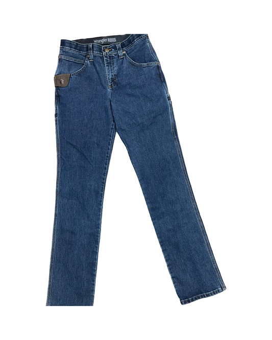 Jeans Boot Cut By Wrangler In Blue Denim, Size:6