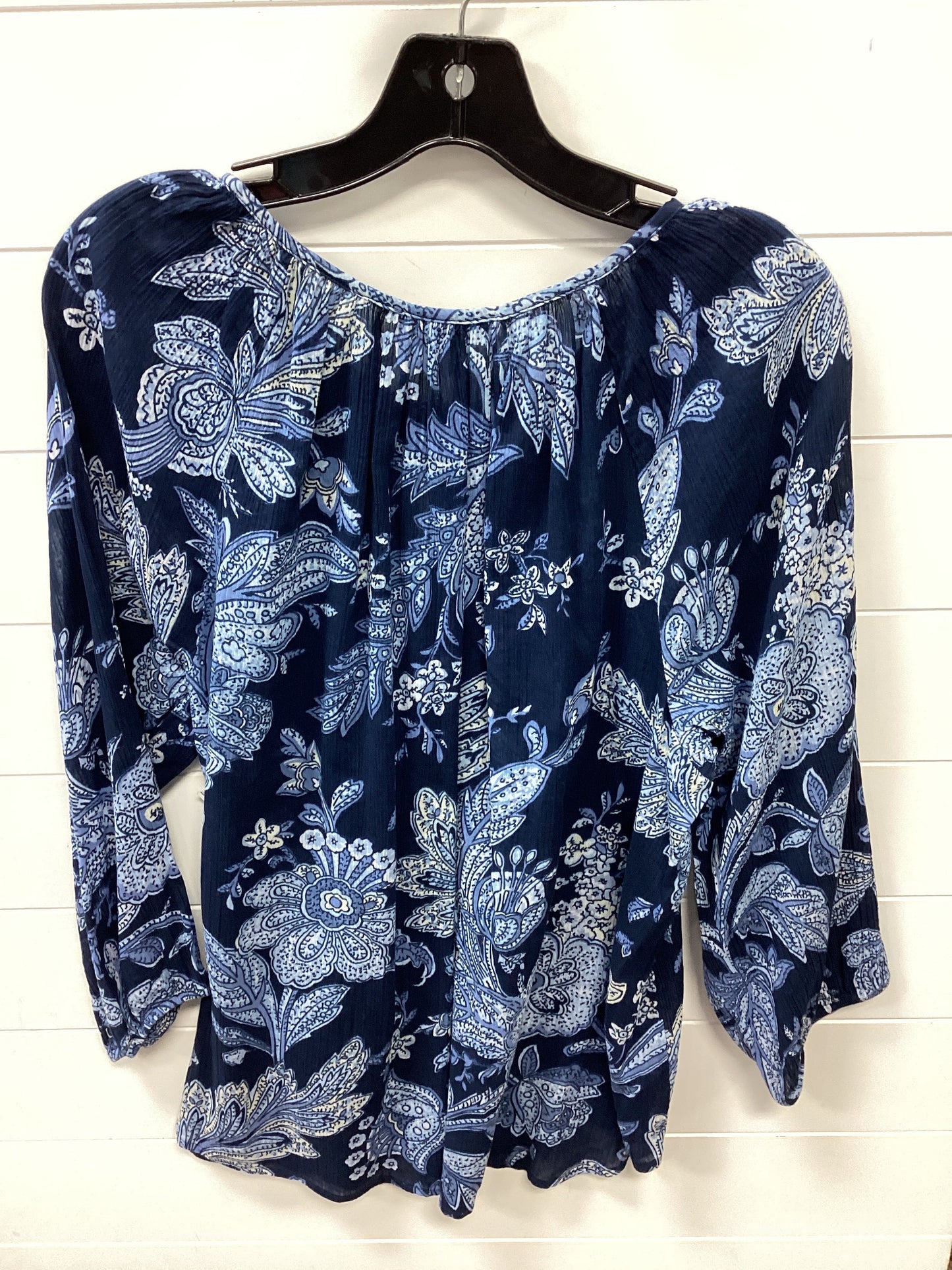 Top Ls By Chaps In Navy, Size:1X