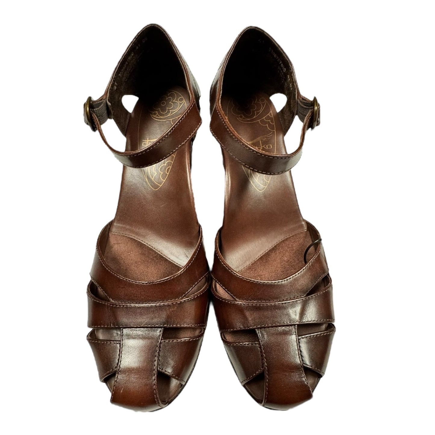 Shoes Heels Block By Dansko In Brown, Size:9.5