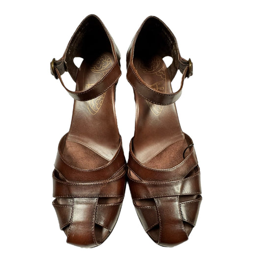 Shoes Heels Block By Dansko In Brown, Size:9.5