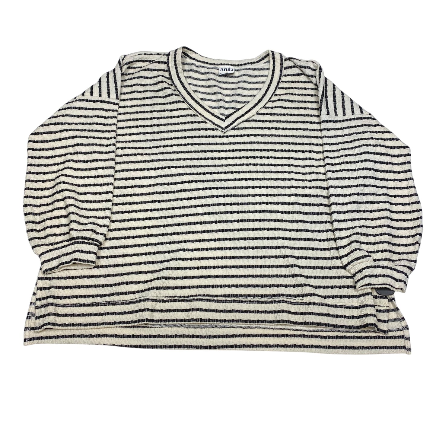 Top Ls By Arula In Black & White, Size:2X