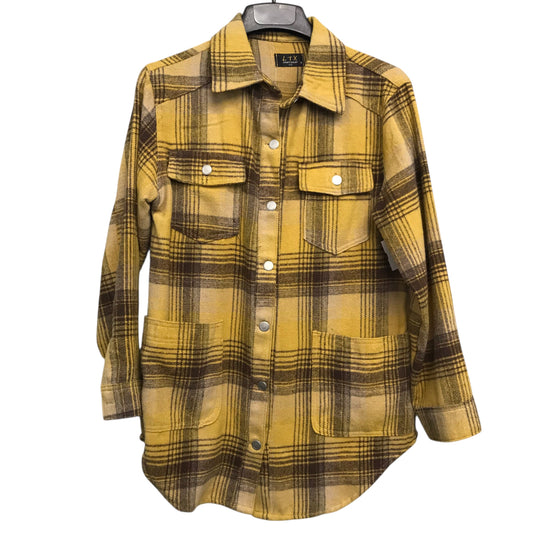 Jacket Shirt By LTX In Yellow, Size:S