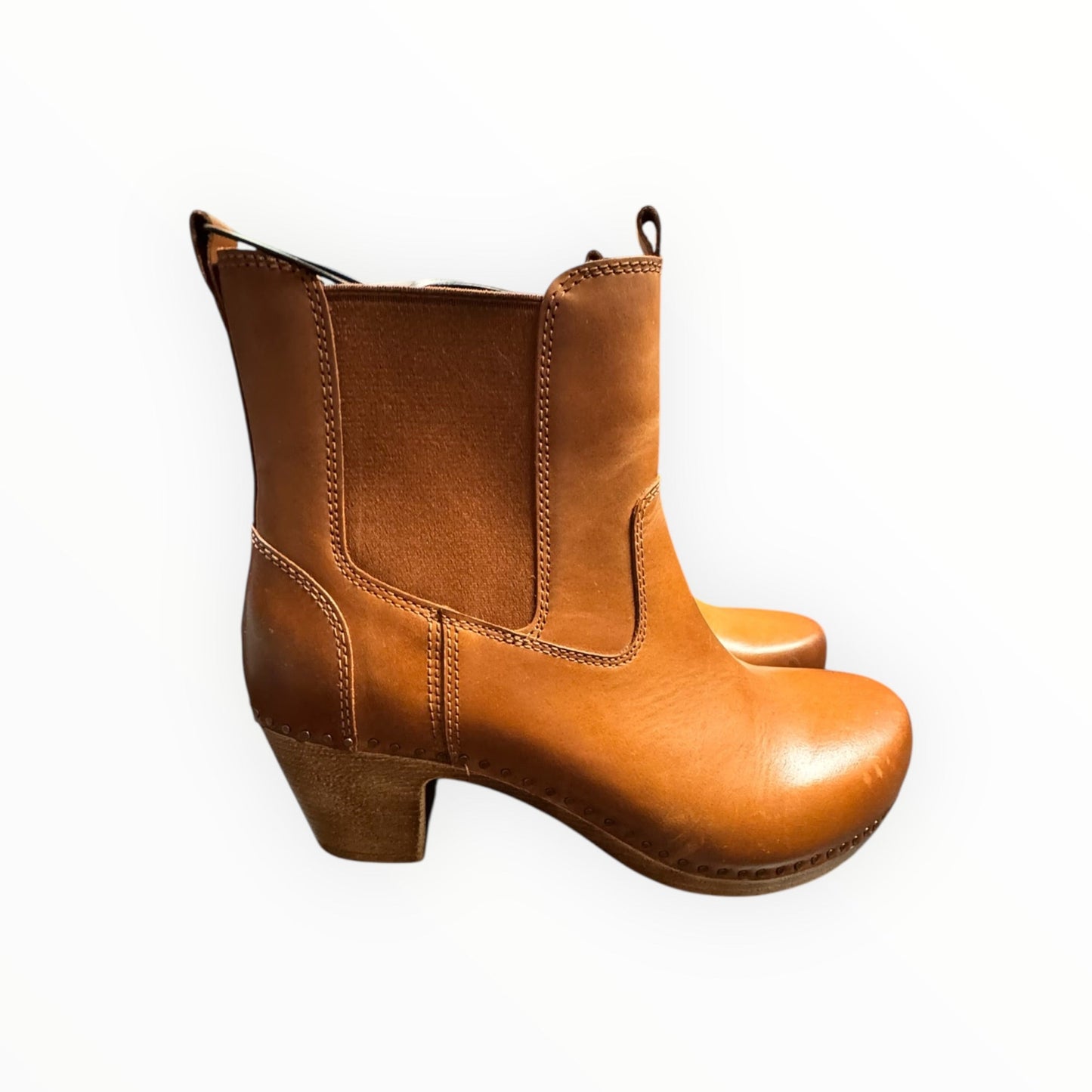 Boots Ankle Heels By Dansko In Brown, Size:9.5