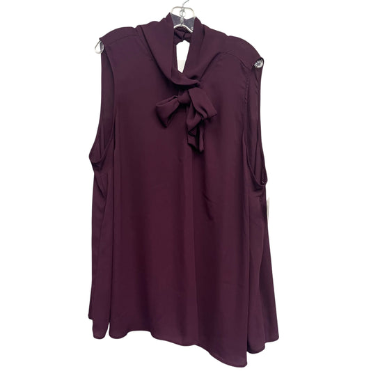 Top Sleeveless By Torrid In Purple, Size:3X