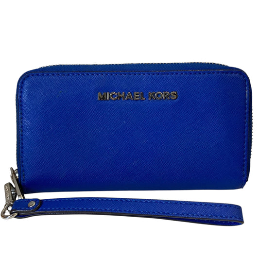 Wallet Designer By Michael Kors In Blue, Size:Medium