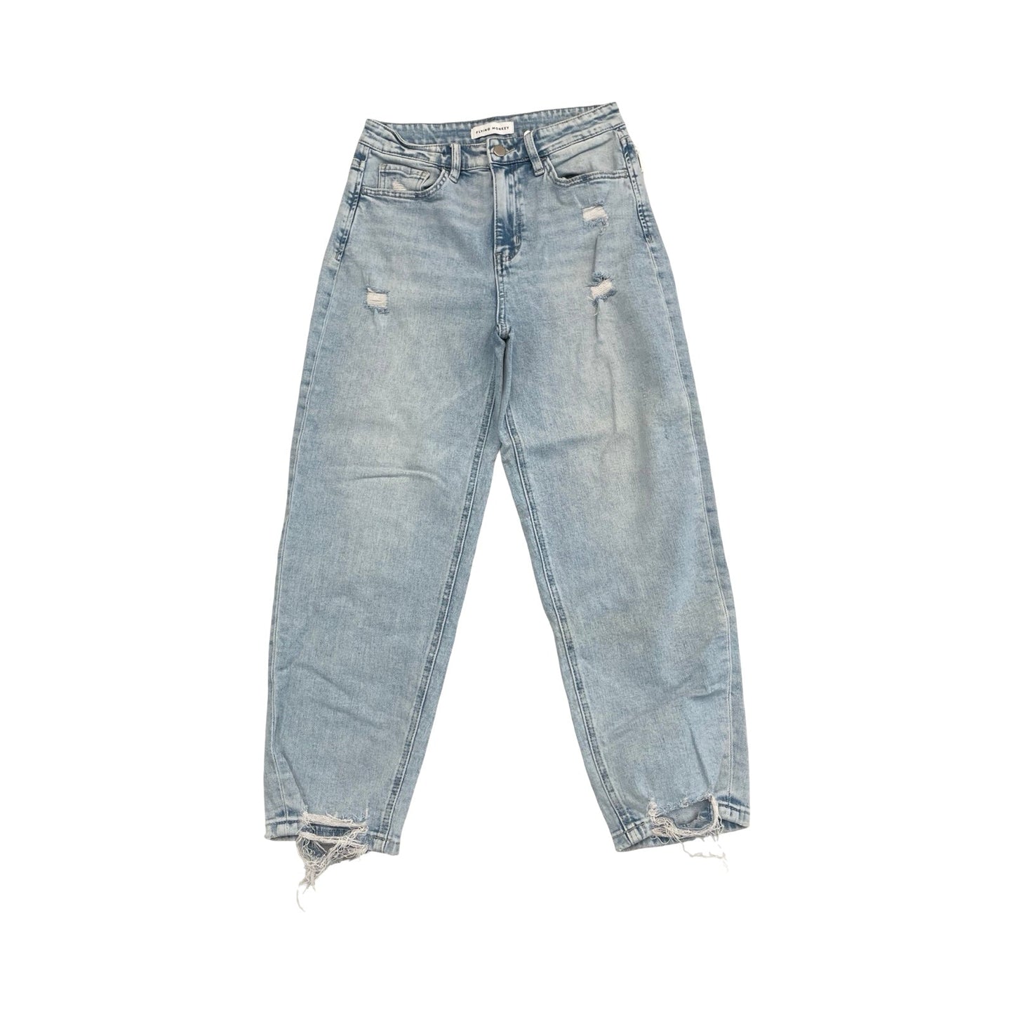 Jeans Boyfriend By Flying Monkey In Blue Denim, Size:4