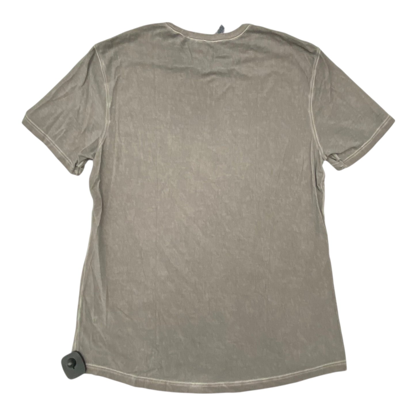 Athletic Top Ss By Lululemon In Grey, Size:L