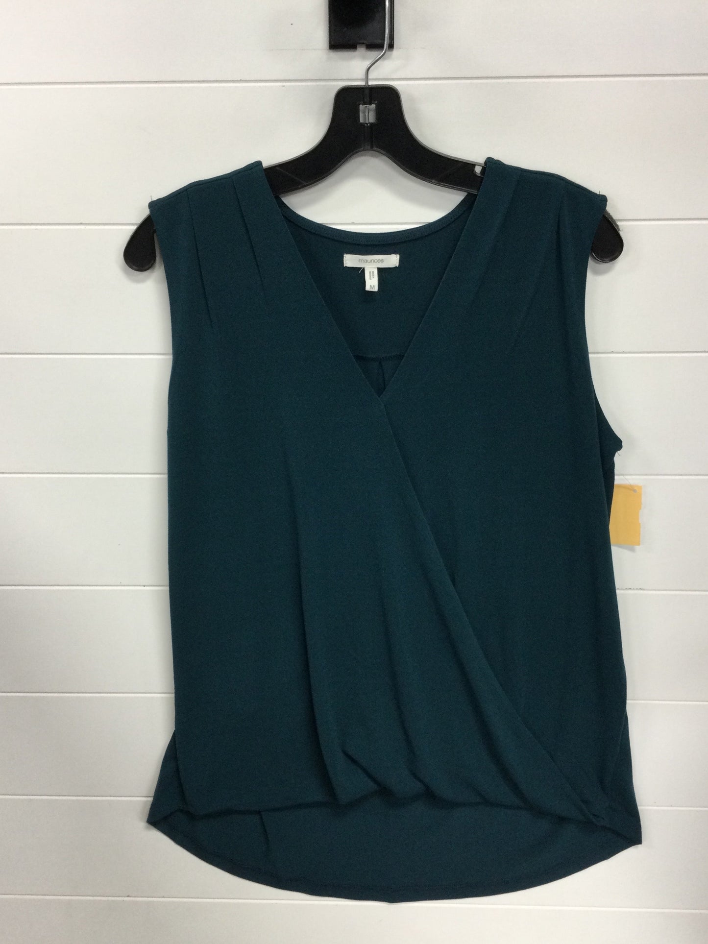 Top Sleeveless By Maurices In Teal, Size:M