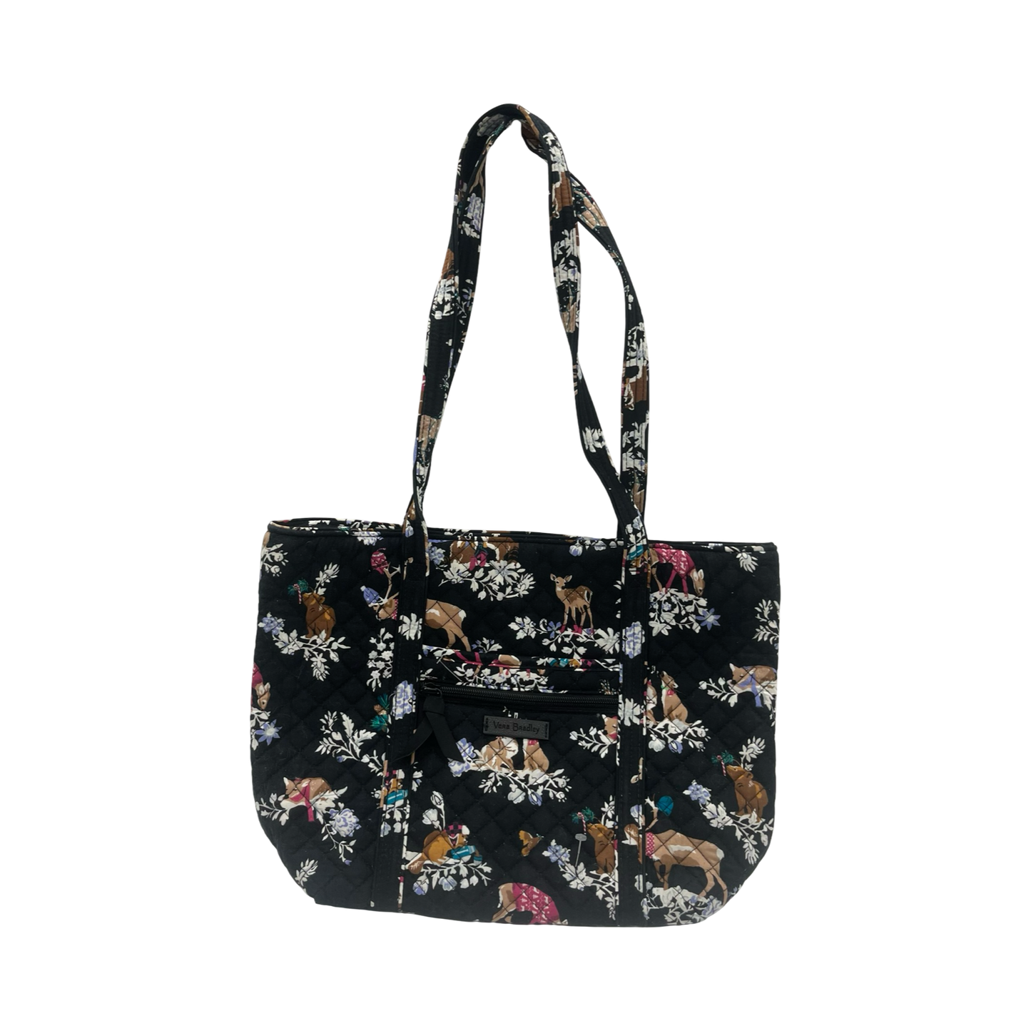 Handbag By Vera Bradley In Black, Size:Medium