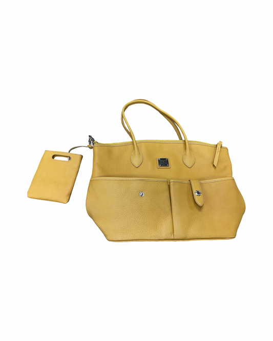 Handbag Designer By Dooney And Bourke In Gold, Size:Large