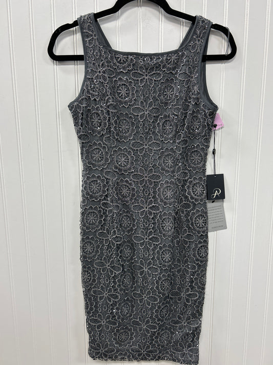 Dress Party Short By Adrianna Papell In Grey, Size:2P