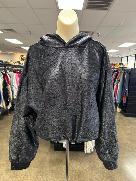 Sweatshirt Hoodie By Pilcro In Silver, Size:M