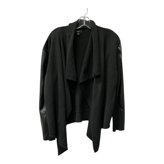 Sweater Cardigan By Simply Vera In Black, Size:L