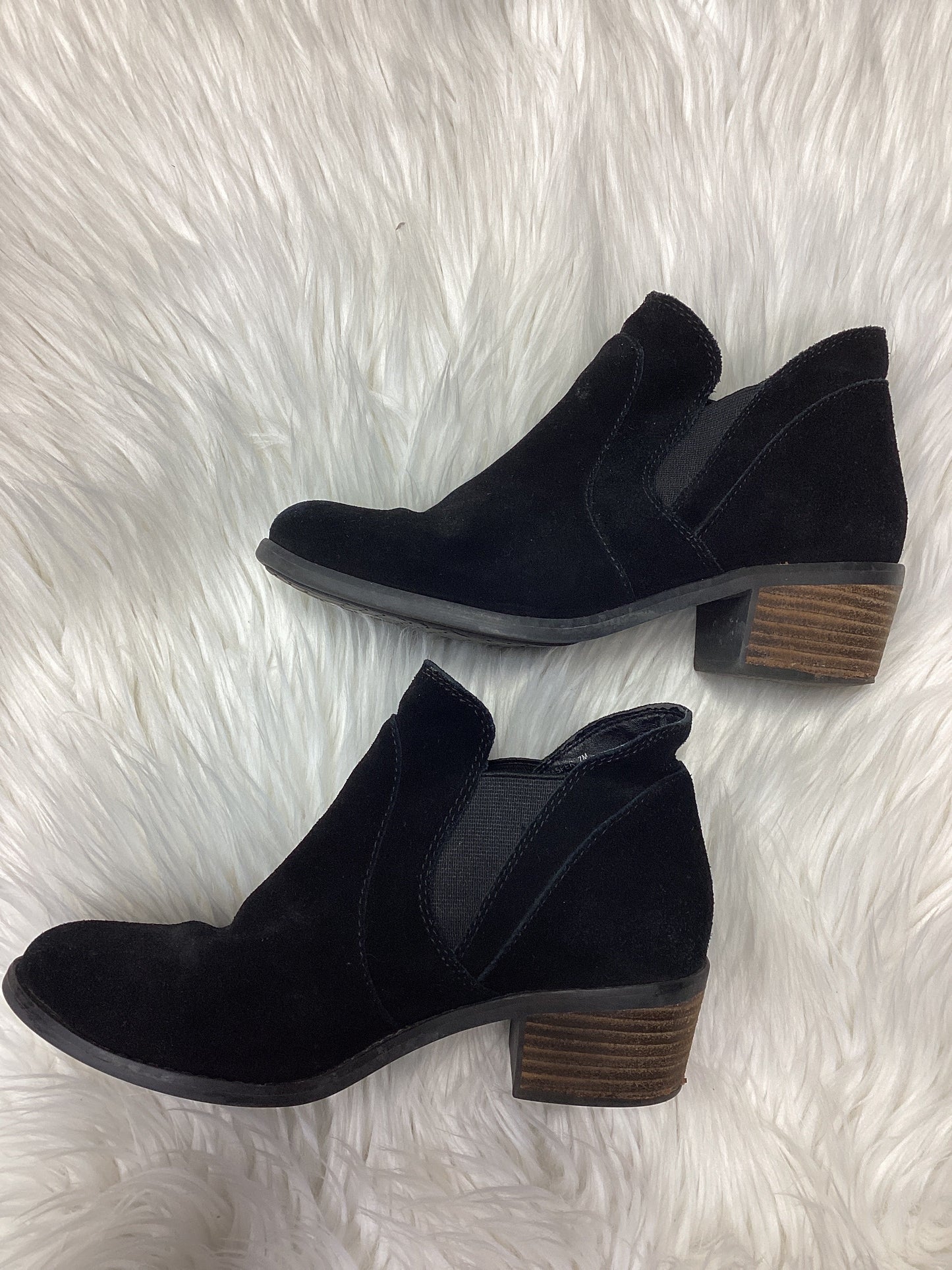 Boots Ankle Heels By Me Too In Black, Size:7