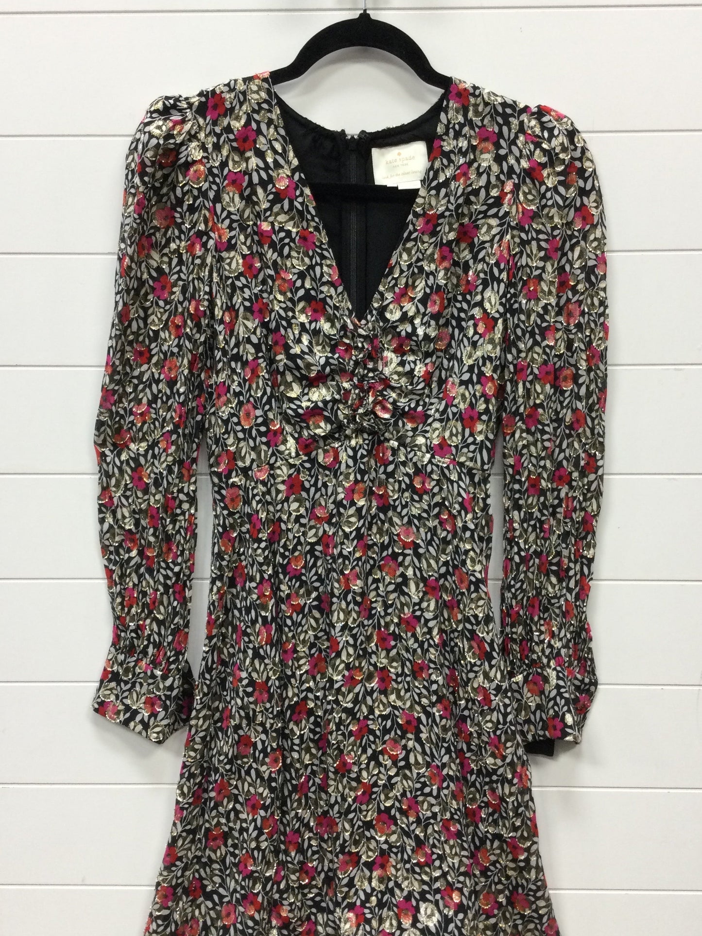 Dress Designer By Kate Spade In Black & White, Size:0