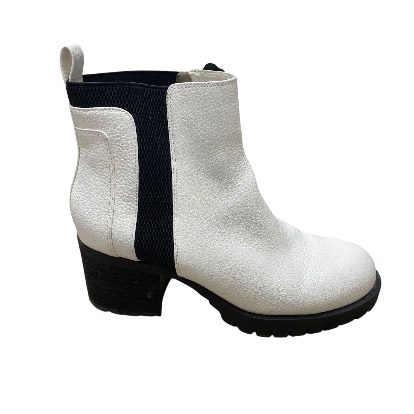 Boots Ankle Heels By Mia In White, Size:8