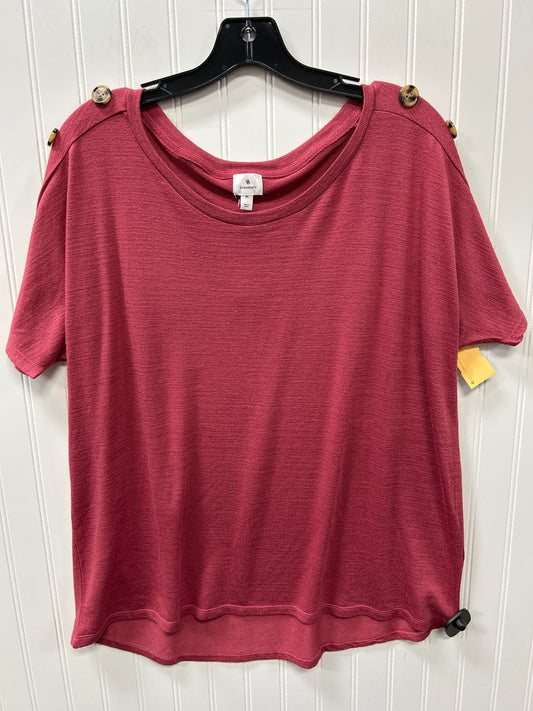 Top Ss By Dressbarn In Red, Size:Xl