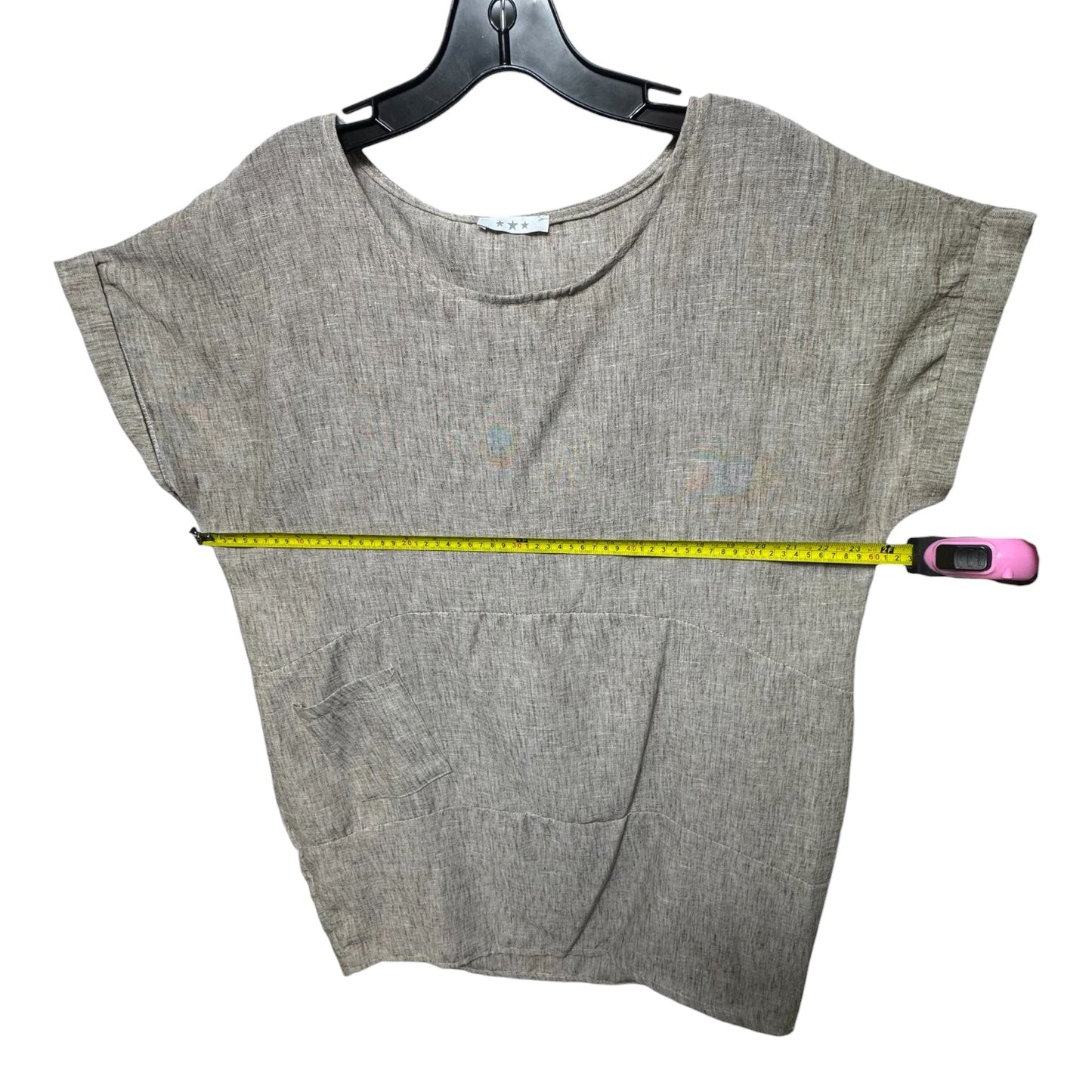 Tunic Short Sleeve By 3 Stars In Brown, Size: Osfm