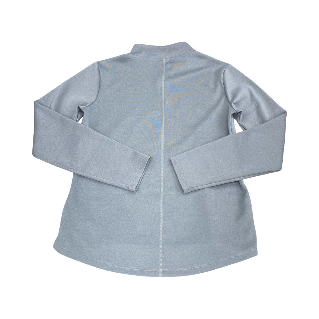 Athletic Top Ls Collar By Nike In Grey, Size:S