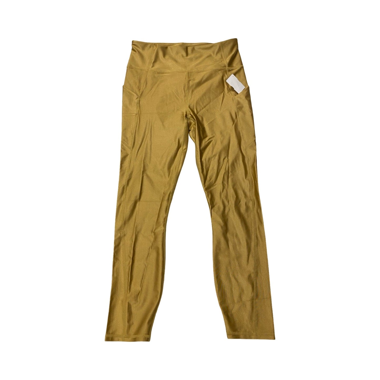 Athletic Leggings By Fabletics In Gold, Size:L