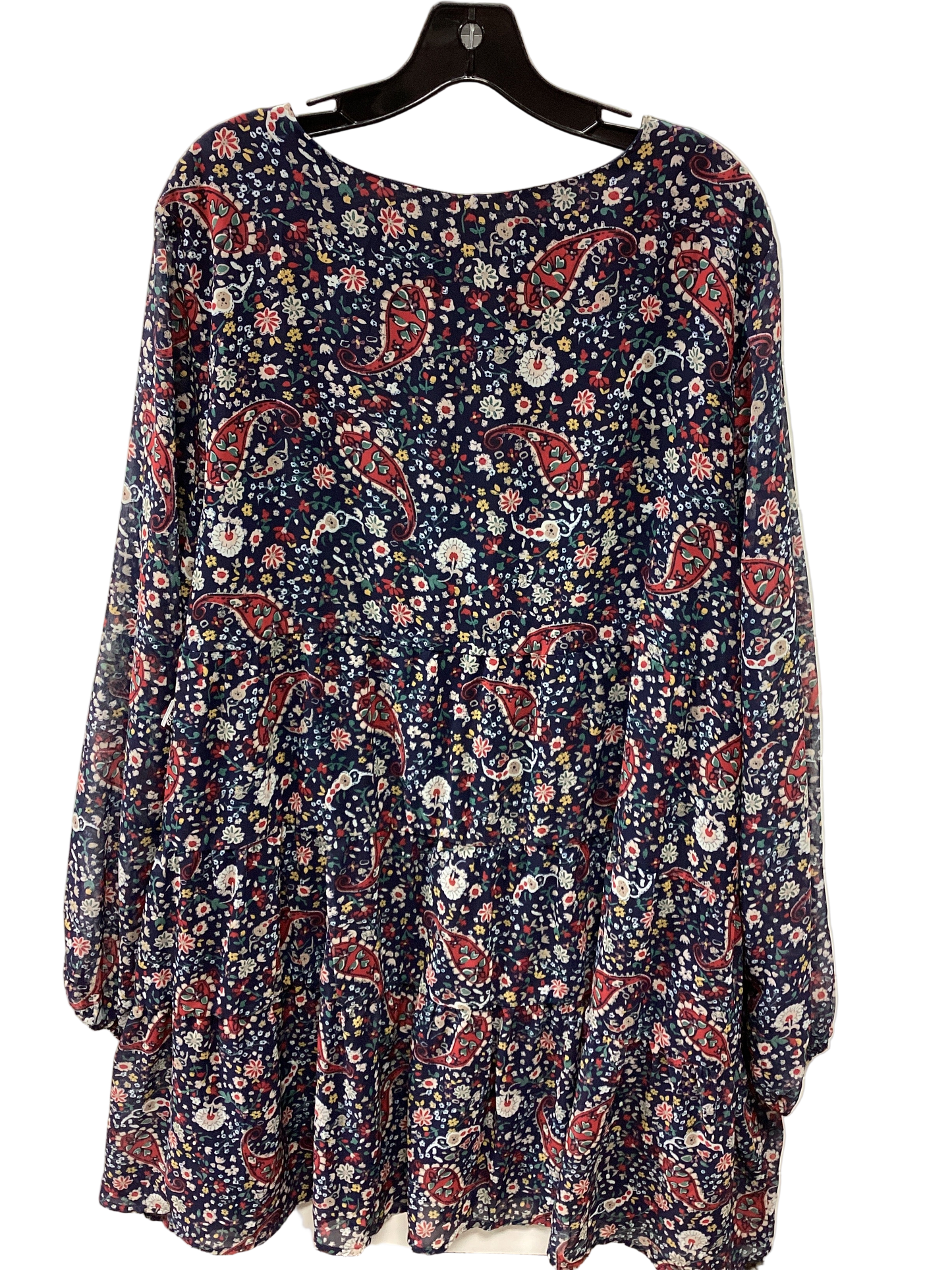 Dress Casual Midi By Cotton Bleu In Navy, Size:2X