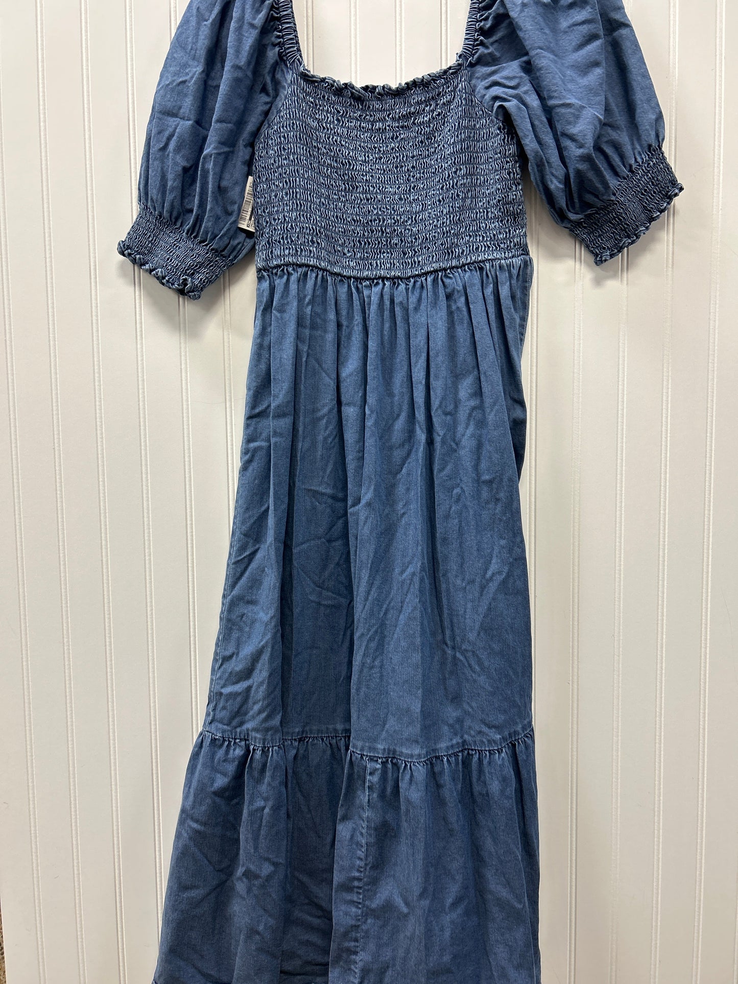 Dress Casual Maxi By Inc In Blue Denim, Size:M